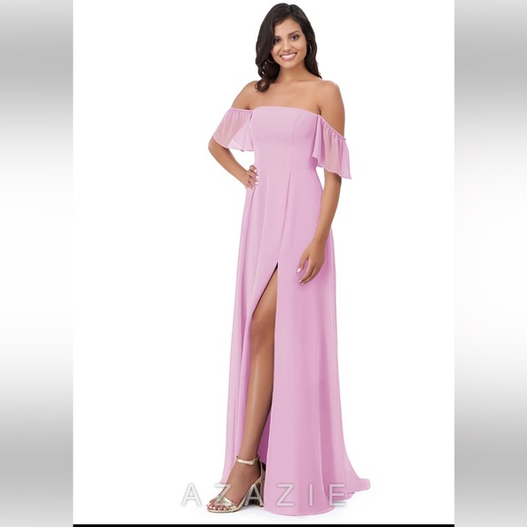 Azazie Sue Bridesmaid Dress in Candy Pink - Picture 4 of 7
